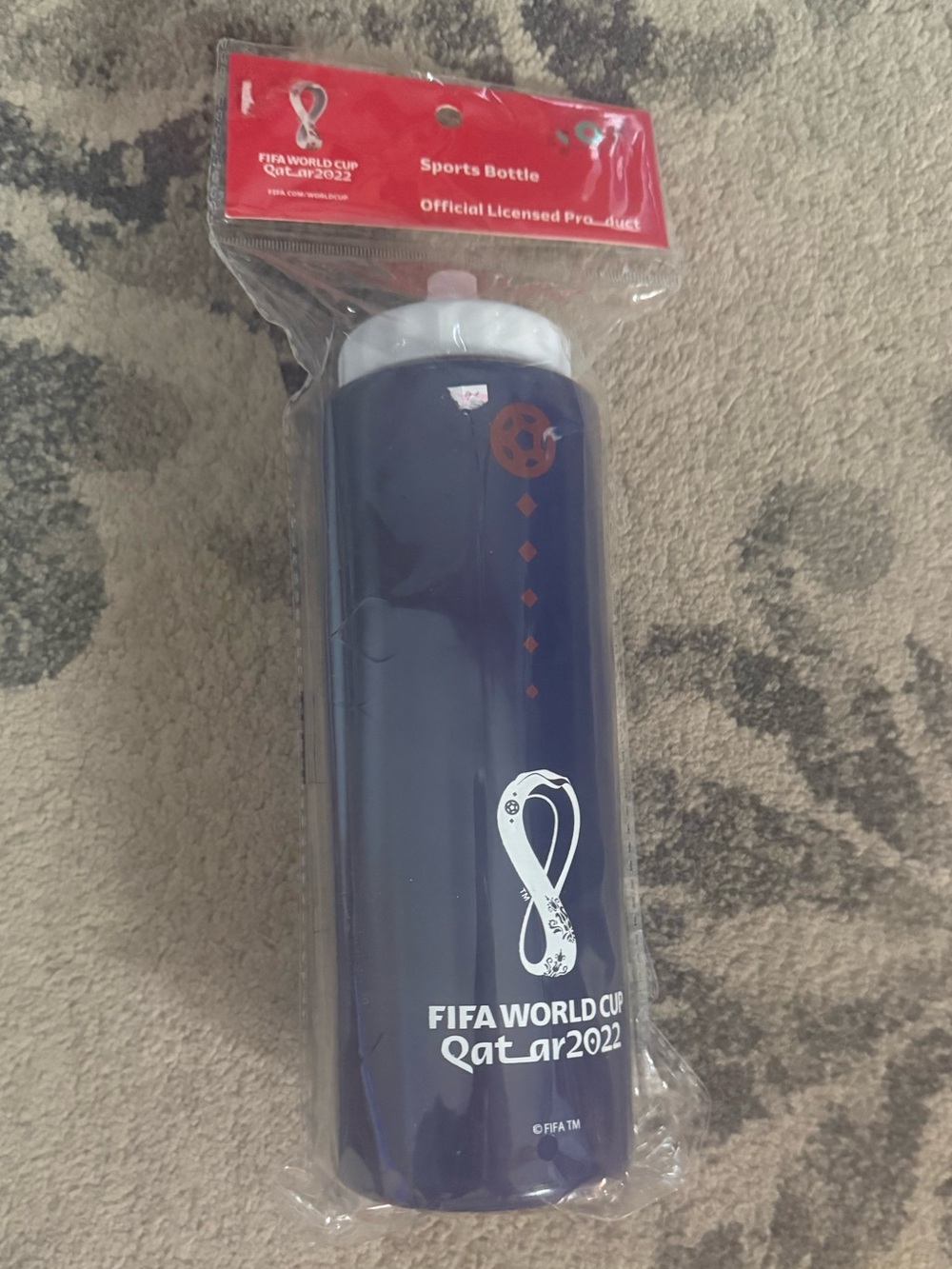 FIFA World Cup Qatar 2022 Official Licensed Sports Water Bottle NIP